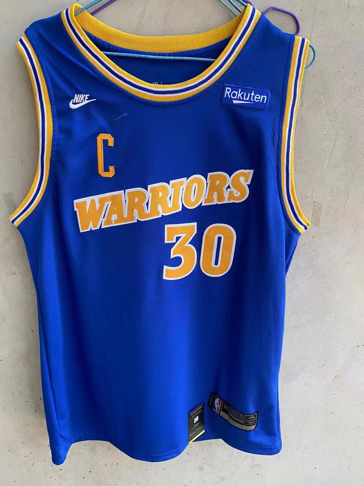 Men Golden State Warriors #30 Curry Blue Nike Season 22-23 NBA Jersey